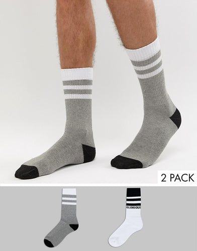 2 Pack of Striped Socks