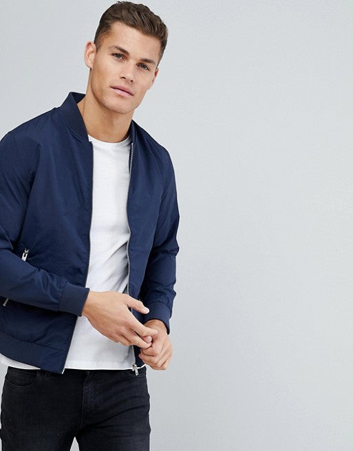 Navy Bomber Jacket