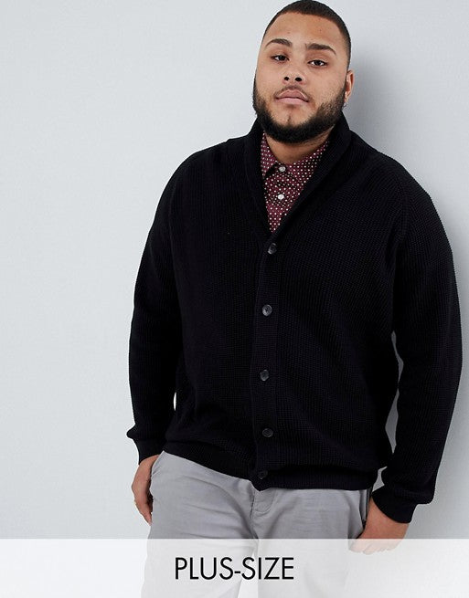 Plus Size Button Up Cardigan